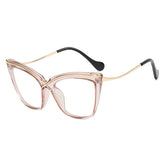 Kelsey Oversized Transparent Glasses Frame Cat Eye Frames Southood Tea